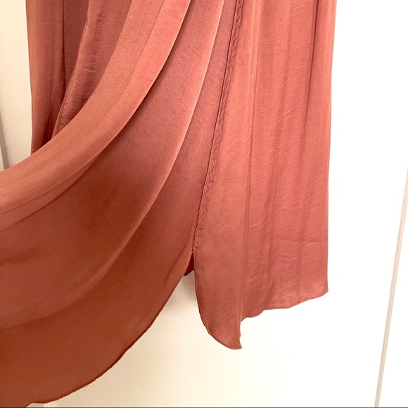 Wilfred Aritzia Dusty Mauve Flowy Maxi Dress - Picture 7 of 11